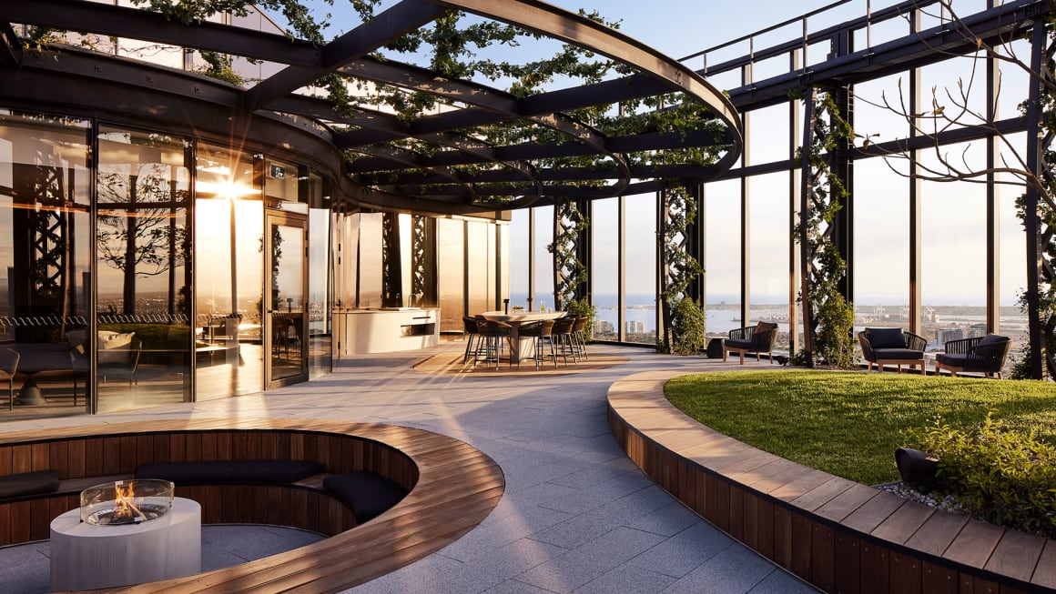 Four Melbourne apartment developments with luxury rooftop amenity