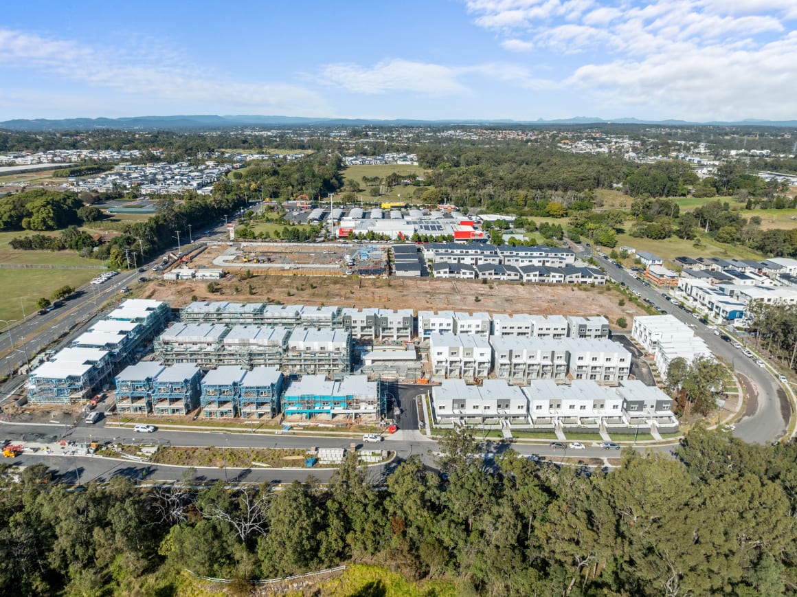 First stage of townhouses at Citrine Rochedale reaches completion milestone