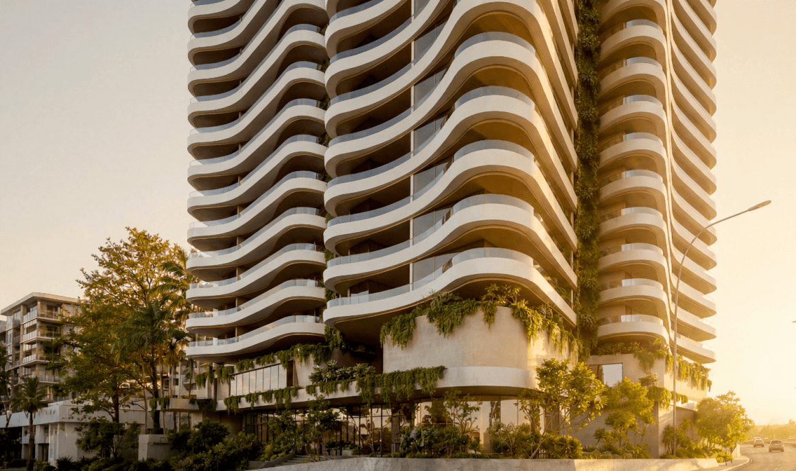 Frank Developments plans sculptural AVELA for Brisbane's Breakfast Creek gateway