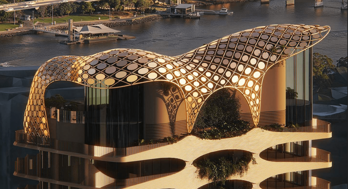 Skyhold plans bronze-veiled tower opposite Musgrave Park in South Brisbane