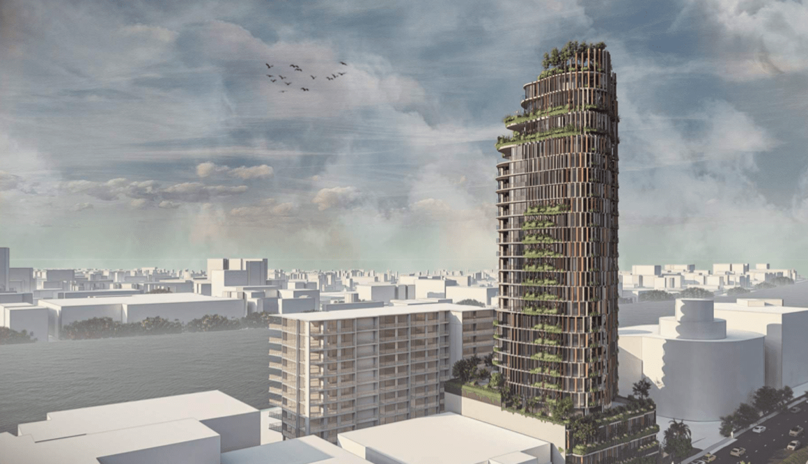 First look: Anthony John Group plot Milton apartment tower inspired by a Paperbark Tree