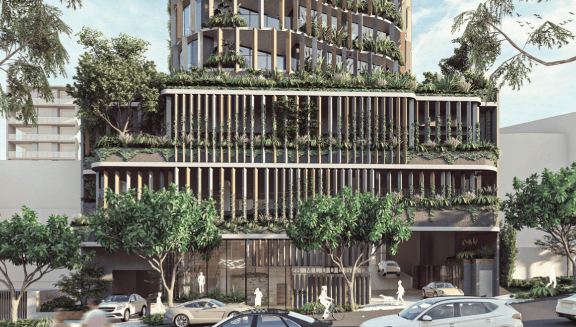 First look: Anthony John Group plot Milton apartment tower inspired by a Paperbark Tree