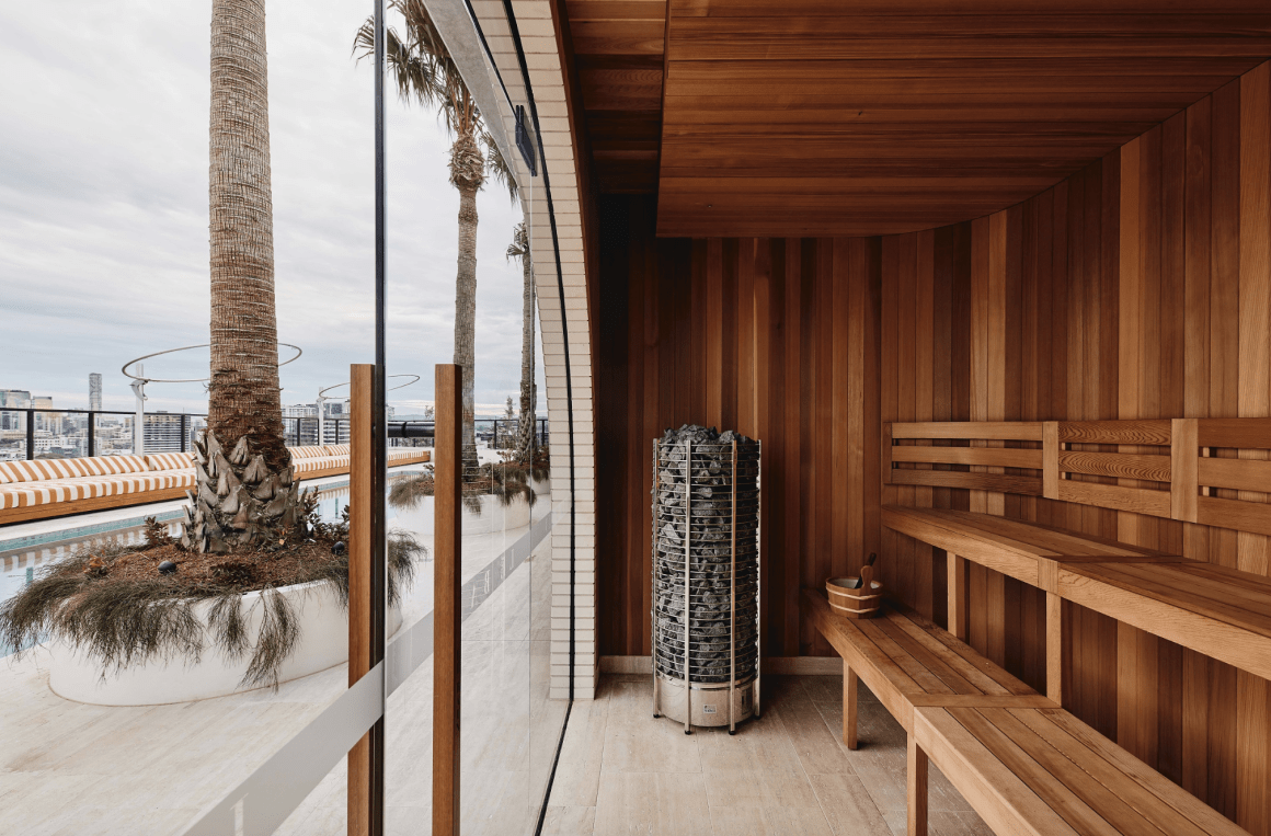 Cavcorp's Le Bain, Newstead offers one of the best rooftop amenity spaces in Brisbane