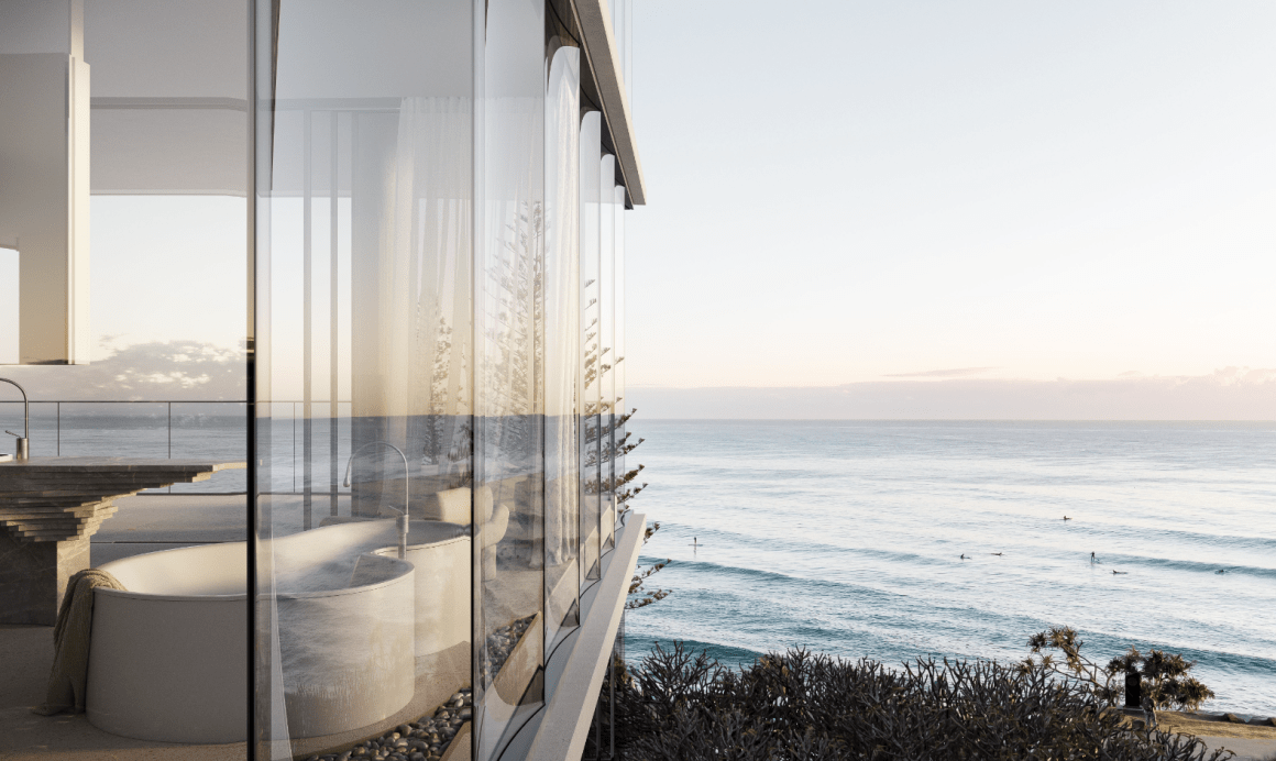 Spyre amalgamate at Glasshouse Burleigh Heads to create three-level apartment