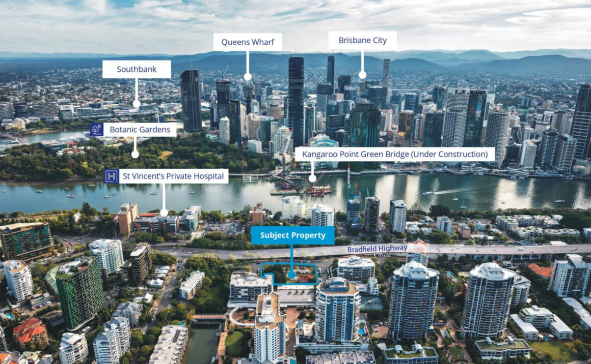 Woolworths development arm Fabcot list approved Kangaroo Point apartment development site