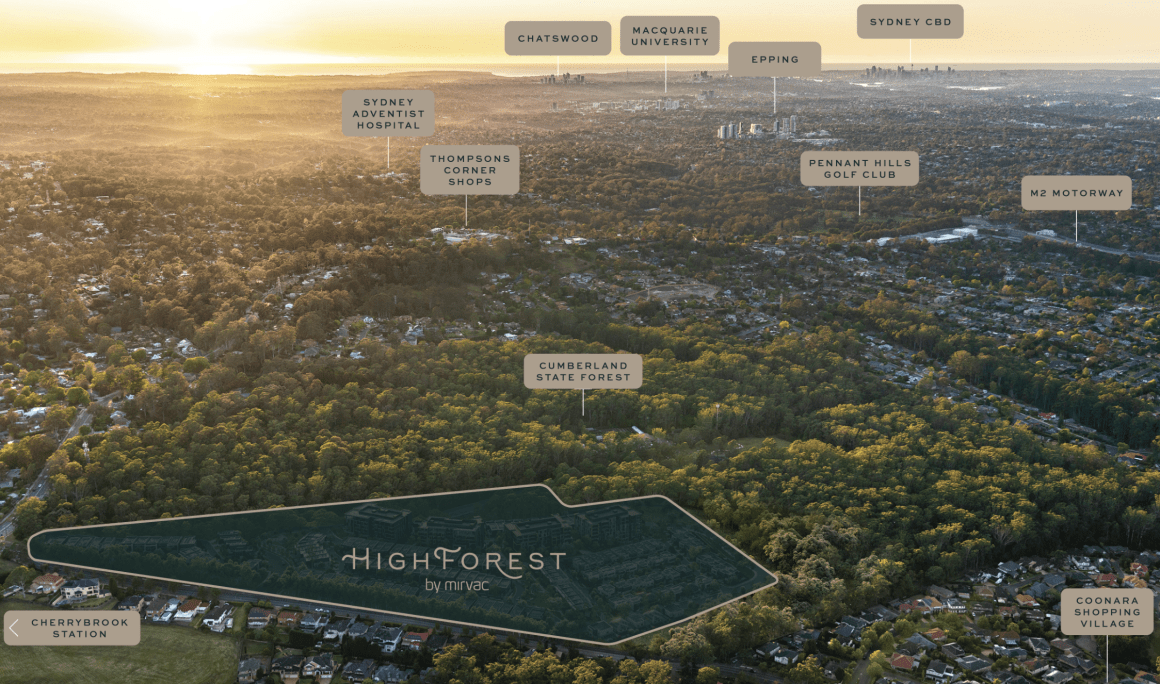 Mirvac launch West Pennant Hills masterplan, Highforest by Mirvac