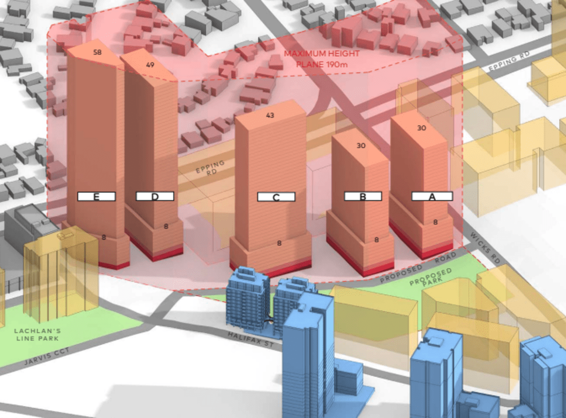 First look: Concept plans filed for Macquarie Park TOD