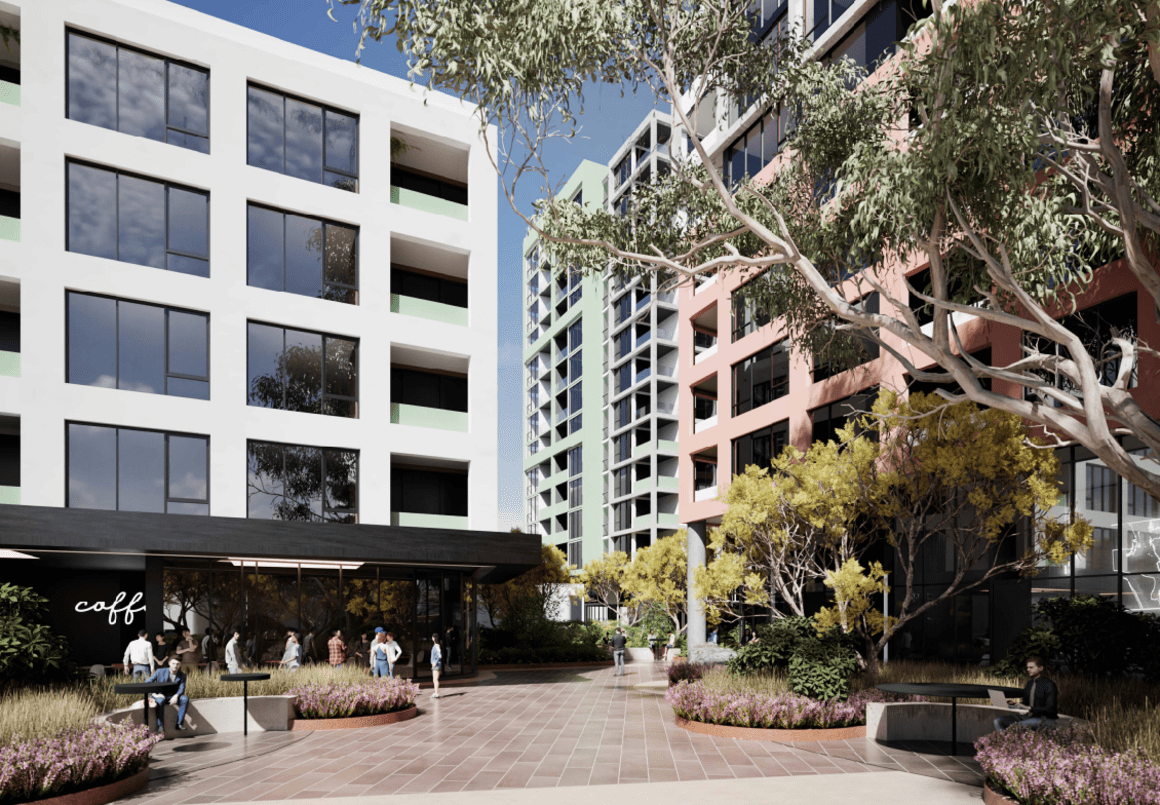 First look: Geocon refines plans for four-tower precinct on Braddon's Northbourne Avenue
