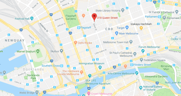 Location of Paragon at 318 Queens Street. Image by Google Maps. Paragon location