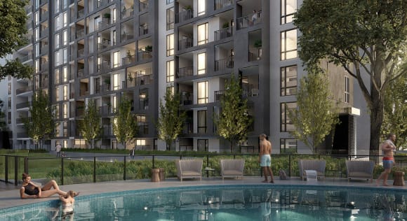Render of Monash Tower Three. Image by m-city.com M-City location