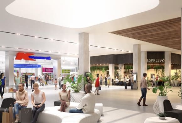Rendering of the shopping complex. M-City amenities