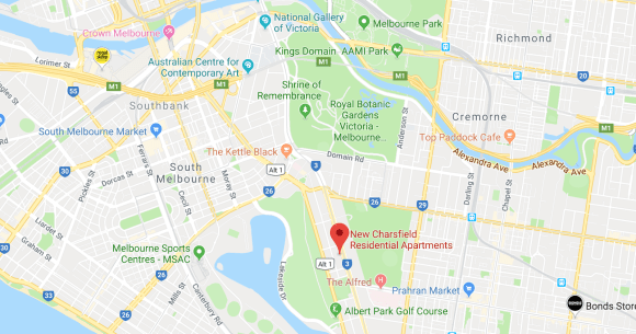 Location of New Charsfield Apartments. Image by Google Maps. Location of New Charsfield Apartments. Image by Google Maps.