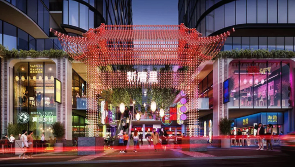 New Chinatown rendering for Box Hill. Three levels of Chinese restaurants. New Chinatown rendering for Box Hill. Three levels of Chinese restaurants.