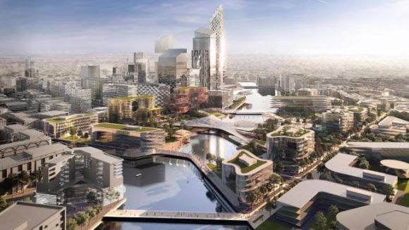 Conceptual render of Australian Education City- from Herald Sun/AEC Rail will be the enabler of the polycentric city aspirations of Melbourne's West