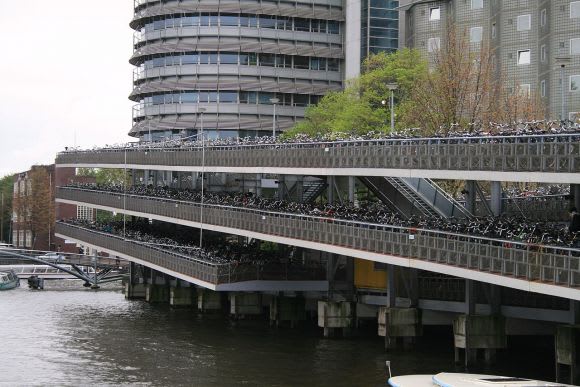 Amsterdam station bike parking: a multi-level parking structure any urbanist can get behind (Wikipedia) Pondering what oBike and other dockless cycle schemes mean for Melbourne