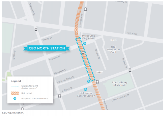 CBD North Station. Image Melbourne Metro Rail Authority Melbourne Metro Rail stations: more detail released & comment