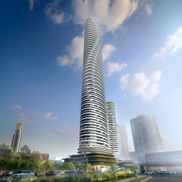 Cienna Square will be developed on the site of the former Regent Cinema. Image: DBI Design Top 10 (Future) Tallest Buildings in Australia