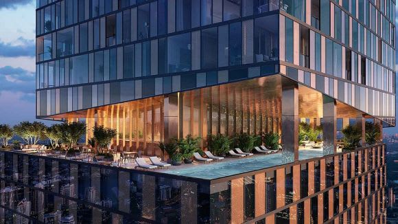 8 Phillip Street's open air pool. Image: Coronation Three major approvals spur City of Parramatta's construction boom