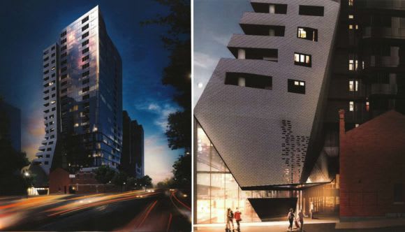 Spencer Street will see additional development. Planning image: Plus Architecture City of Melbourne field three high quality development applications