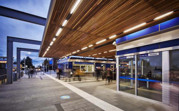 Modu-fabulous, Mitcham Station concourse looking toward Whitehorse Road. Image Modscape Level crossing removals: let's shake it up a bit