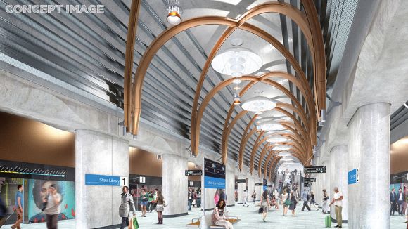 State Library platform - image: Rail Projects Victoria Melbourne Metro's finalised station designs unveiled