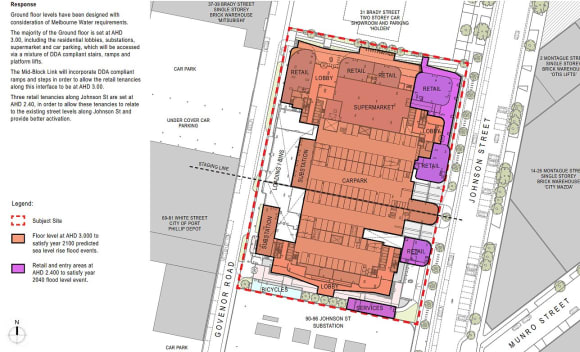 FISHERMANS BEND ZONE | 60-82 Johnson Street | 158m | 53L | Mixed Use