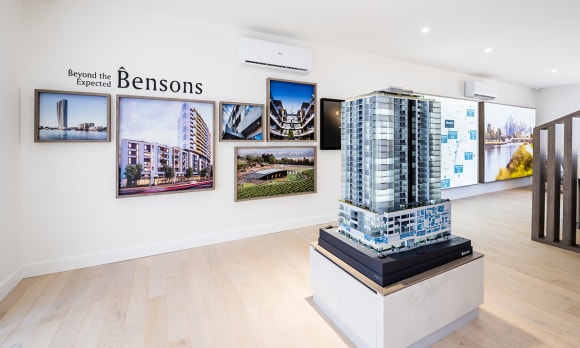 The interior of Liberty One's display suite. Image: Bensons Property Group Bensons Property Group to launch Liberty One project in Footscray this weekend