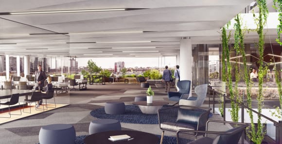 Office interior. Credit: Elenberg Fraser Elenberg Fraser's Vicki Karavasil discusses Market Lane's biophilic design approach