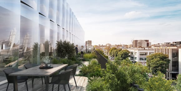 Market Lane terrace garden. Credit: Elenberg Fraser Elenberg Fraser's Vicki Karavasil discusses Market Lane's biophilic design approach