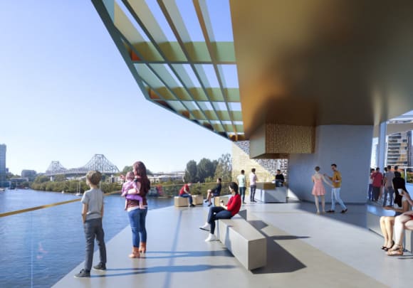 Bridge observation deck. Image credit: Councillor Ryan Murphy/Facebook Brisbane City Council to fast-track development of Kangaroo Point Green Bridge