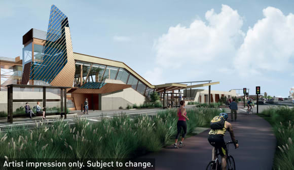 The new Chelsea station. Image: levelcrossings.vic.gov.au New stations in Melbourne's Edithvale, Chelsea and Bonbeach unveiled