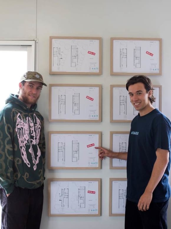 Jan Juc brothers Lewie and Tom Wright are very pleased to have secured a Salt Townhome in Stage 1 before being sold out. Salt Townhomes Torquay prove to be popular among locals and first home buyers with off-the-plan sales success