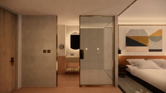 Guest suite. Credit: Bates Smart Bates Smart reveals Australia’s first Park Hotel design