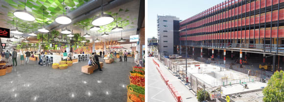 Market Lane currently under construction at The District. Images: Ashe Morgan | redden CAR WARS: To maintain its liveability Melbourne needs to change its attitude towards car use