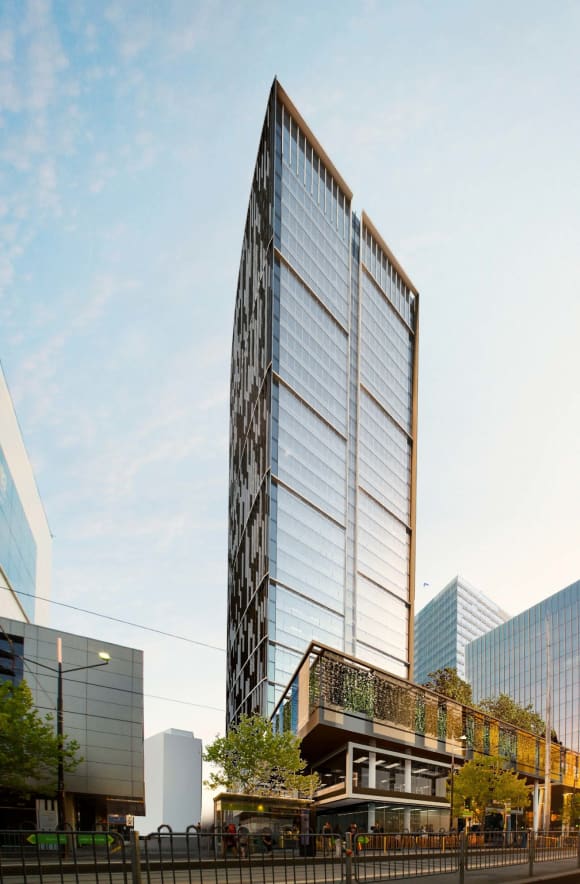 A reimagined Melbourne Quarter Tower. Image: Woods Bagot City of Melbourne provides support for revised Melbourne Quarter Tower
