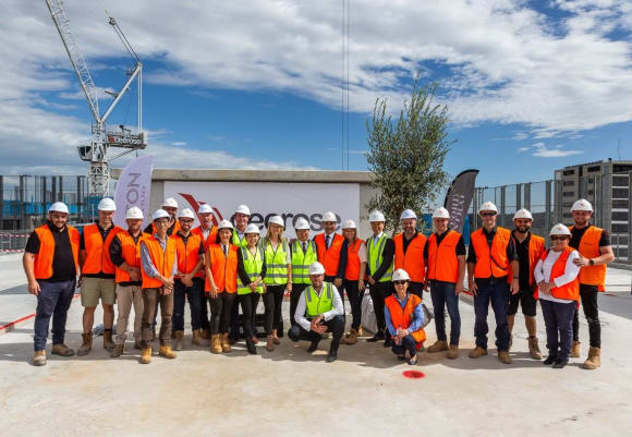 Topping out ceremony at Oxford Central. Credit: Greaton Greaton’s Oxford Central in Sydney reaches its peak