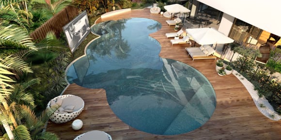 Outdoor pool. Credit: Chevron One Love holidays? Here's the next best thing: 16 of Australia's best apartment pools