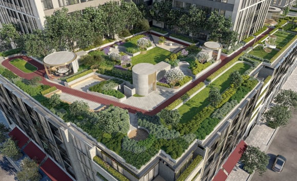 R.Iconic communal rooftop garden Why Melbourne's R.Iconic was a first home buyer's apartment of choice