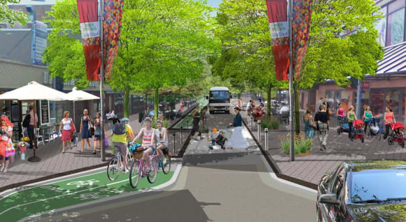 Bondi Junction Complete Streets NSW. Credit: RobertsDay Bicycles Network Australia's Christopher Jones discusses the future of cycle-culture in Australia