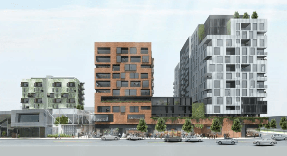 Artist impression of residential and mixed use density surrounding Preston Market. How close is Melbourne to becoming a Polycentric city?