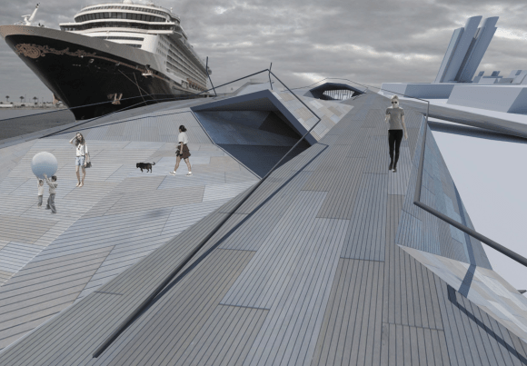 Kaohsiung Cruise Ship Terminal Competition entry. Image: supplied OCD (Office for Collective Design) Founder Matt Drysdale, discusses sustainability and his breadth of work.