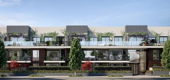 Render of The Terraces. Image by m-city.com M-City location