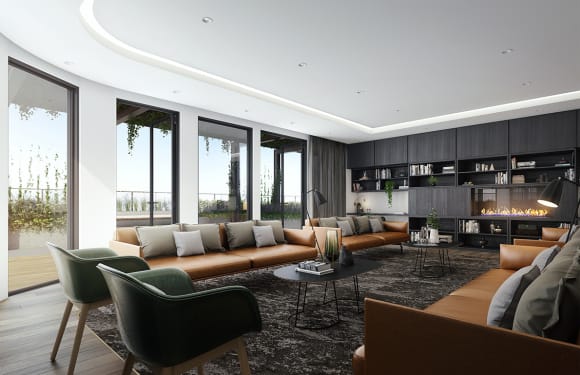Liberty One's rooftop communal lounge. Image: Bensons Property Group Bensons Property Group to launch Liberty One project in Footscray this weekend