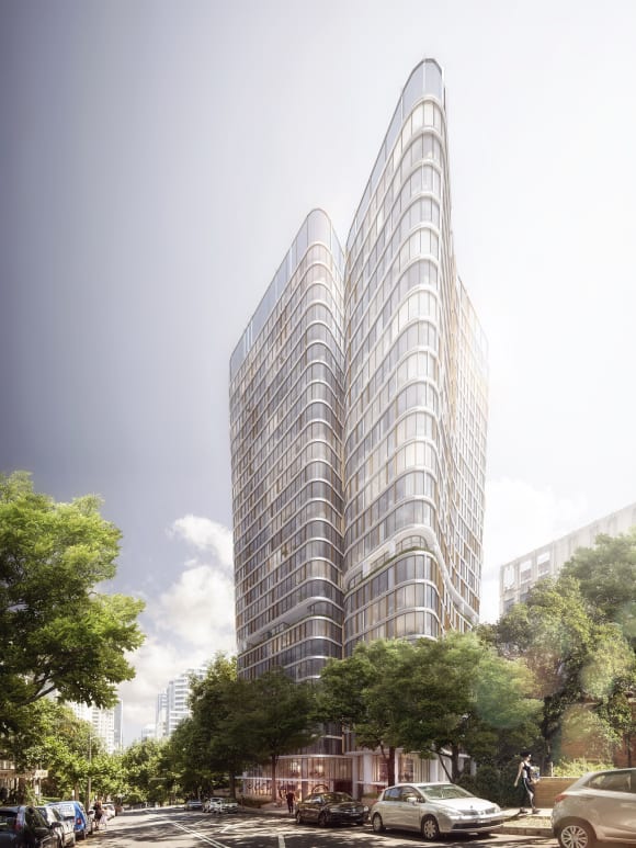 Blue by Lavender Bay. Image supplied. Aqualand celebrates tree-topping ceremony for Blue at Lavender Bay