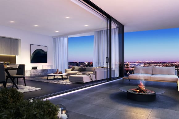 West Village apartment. Image supplied. Parramatta’s West Village tops out at 40 levels