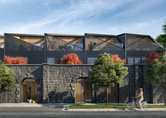 Yarraville Place townhome exterior. Image supplied. Overwhelming sales statistics last week reveal reinstated confidence in the off-the-plan market