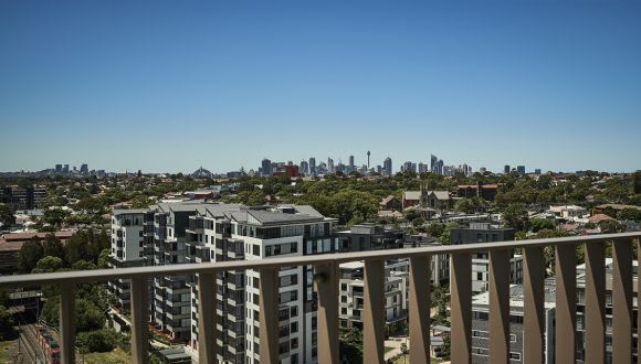 Skyline views on offer at Flour Mills. Image: Supplied Joint Venture partners celebrate Flour Mill of Summer Hill completion