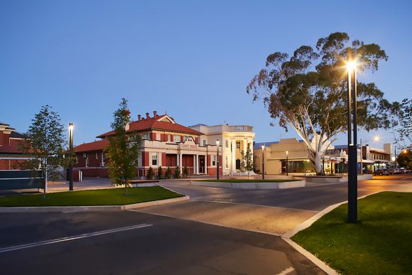 Victoria Square in Kerang took home the Urban Design Award of Excellence. Image: Andrew lloyd AILA Victorian Landscape Architecture Awards 2018: Q&A with Hansen Partnership's Steve Schutt