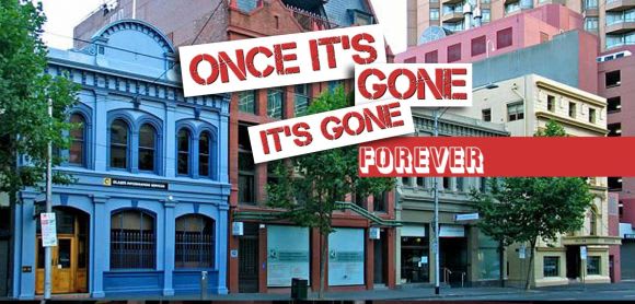 Melbourne Heritage Action's take on the project Melbourne's development march claims another victim