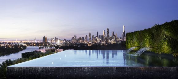 K1's sleek rooftop lap pool offers breathtaking 360-degree views. Image courtesy Optimus Developments K1 Residences look to set the tone for luxury living